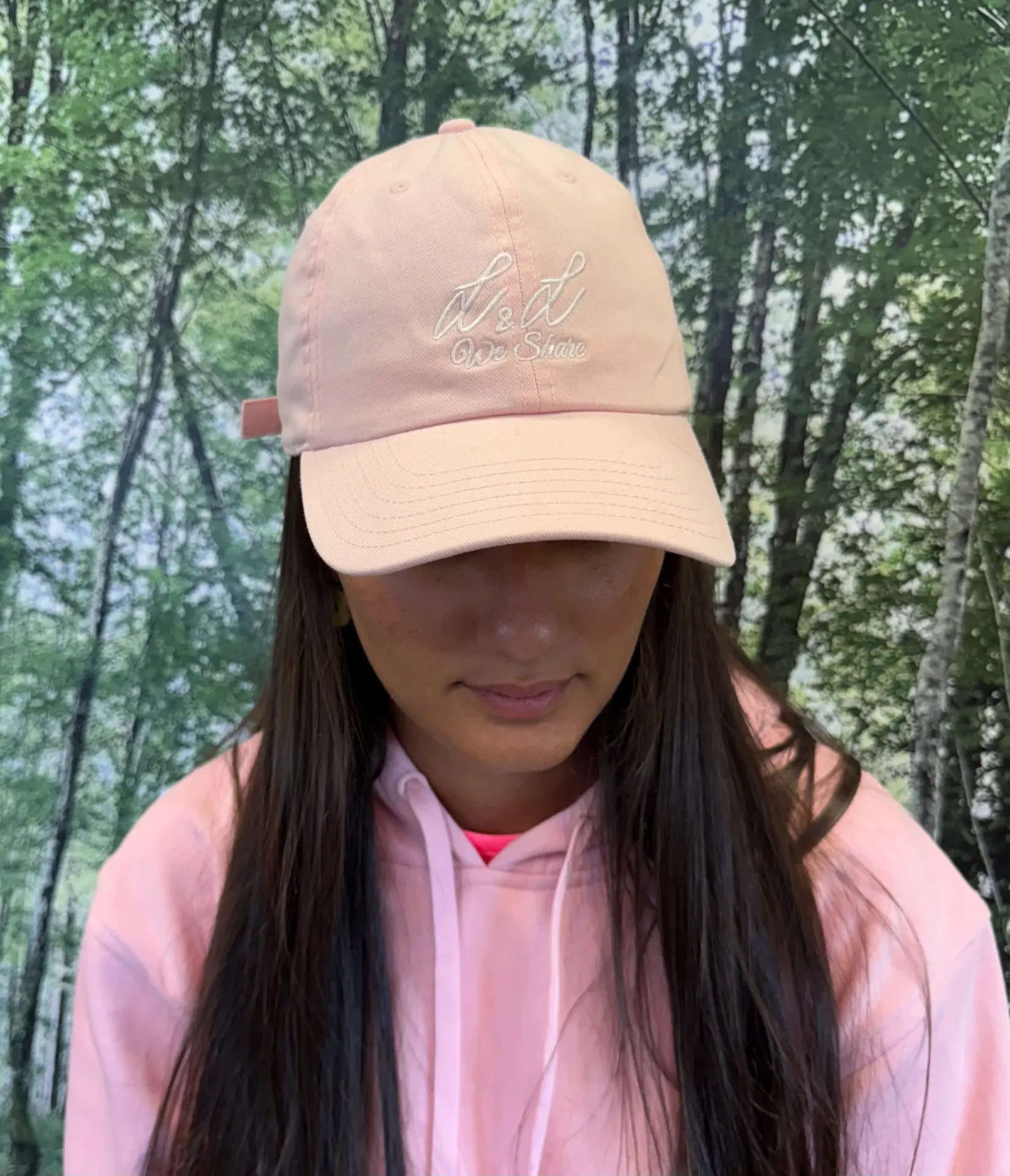 Casquette rose poudré L&L We Share