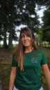 Tee-Shirt Uni Vert Bouteille pour femme L&L We Share