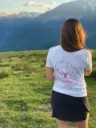 Tee-Shirt Uni Blanc L&L We Share pour femme