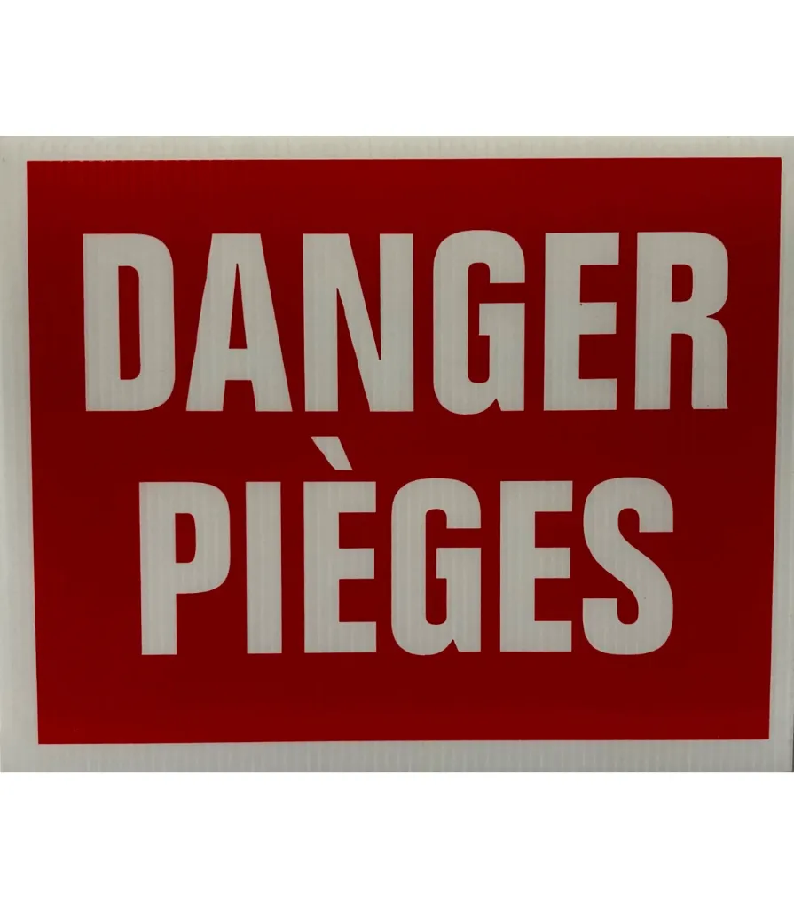 PANCARTE DANGER PIEGES VITEX