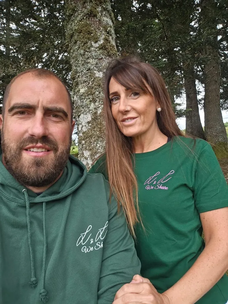 Sweat-Shirt Vert bouteille à capuche L&L We Share
