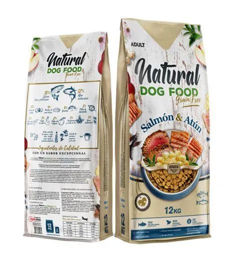 NATURAL DOG FOOD SAUMON ET THON SANS CEREALES