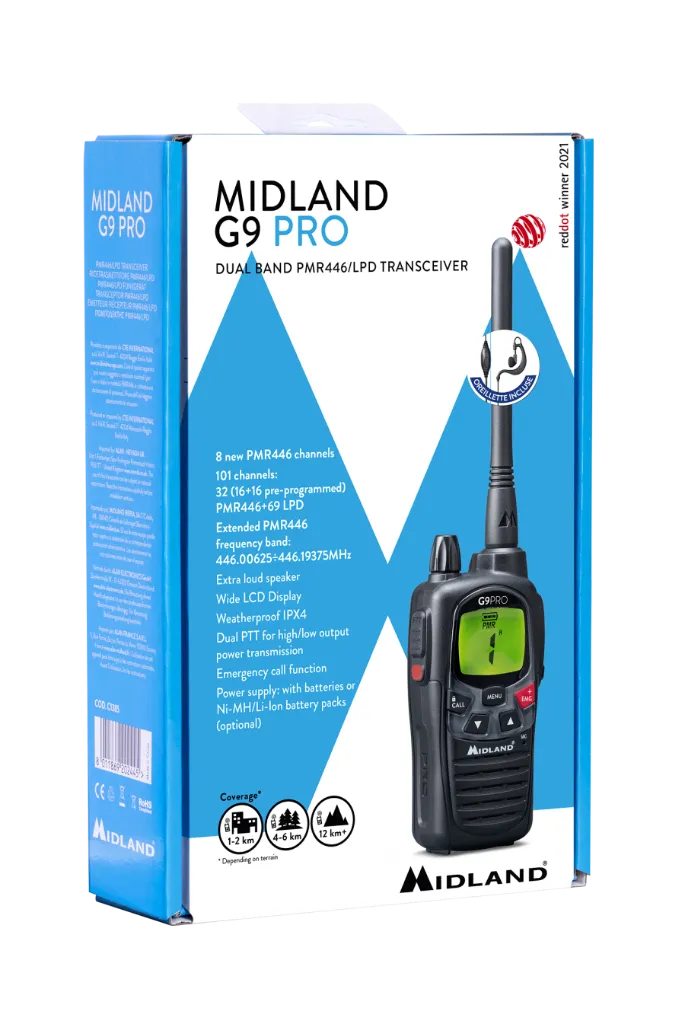 Midland G9 pro noire